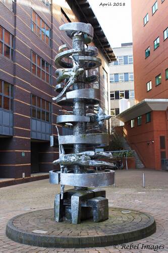 photographer RebelImages fine art modelling photo. i made this statue in 1999 when i worked as a skilled greensand foundry moulder it is now displayed outside the medical schools henry welcome building at the university of leicester.